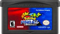Pokemon Pinball Ruby and Sapphire GameBoy Advance US box art
